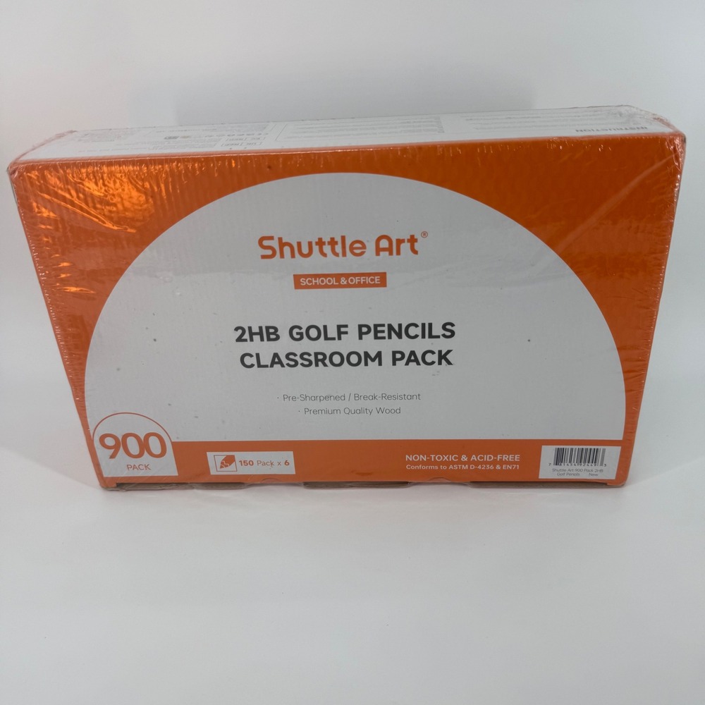 900 Pack 3.5" Mini Golf Pencils with‎ Erasers 2HB Bulk Pre-Sharpened NEW IN BOX
